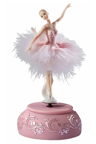 Ballerina music box figurine - box,