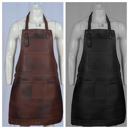 Luxury real leather apron - luxury,