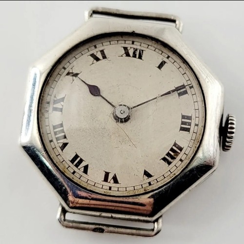 1917 silver hexagonal - 1917, deco