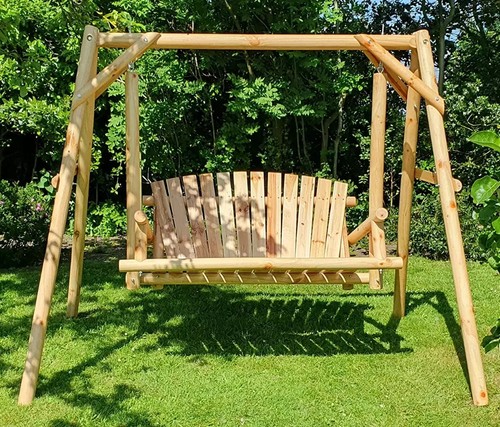 Rustic swing bench - swing, outdoor