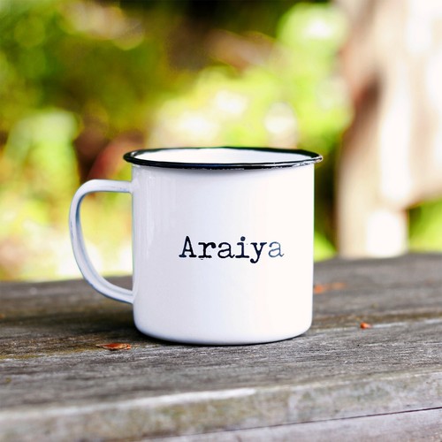 Personalised metal mug - metal, large