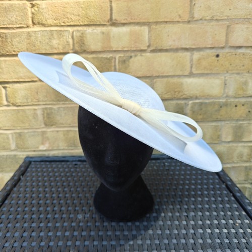 White ivory cream bow wide - ivory,