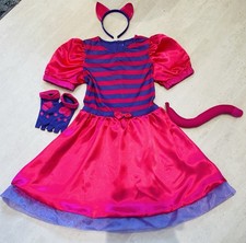 Girls Cheshire Cat Halloween Fancy Dress Outfit & Accessories, Aged 10-12 Years