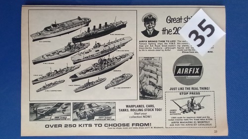 Airfix ships advert 1968 boats - airfix,