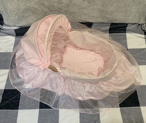 Pink dolls crib cot moses - crib,