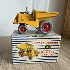 DINKY No.962 - MUIR HILL DUMPER TRUCK, Yellow + ORIGINAL BOX (1954-1966) 