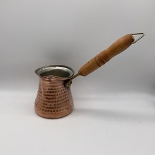 Vintage Hammered Copper Turkish Coffee Warming Pot