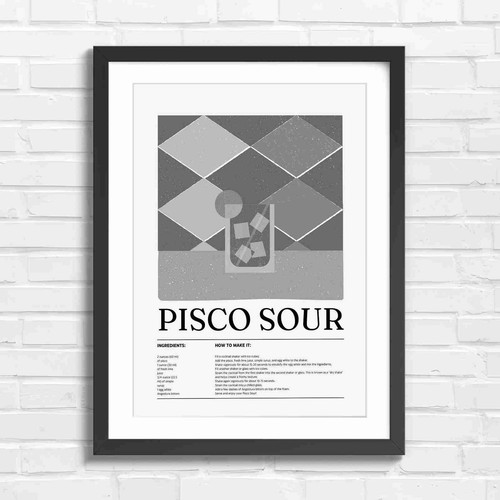 Geometric pisco sour - sour, |