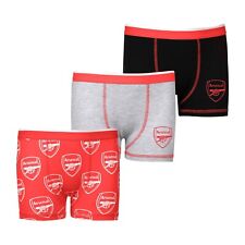 Arsenal F.C. Boys Boxer Shorts | Boys Boxers Pack of 3 | Arsenal Gifts For Boys