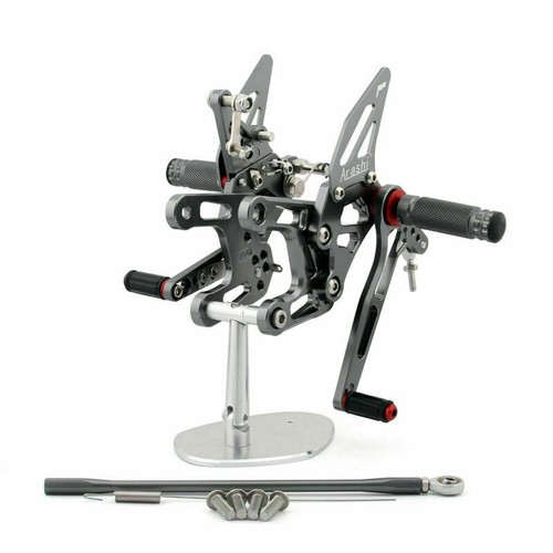 Gray racing rearsets footpegs - rearsets,