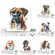Drinks Mat Coasters Dog Breeds