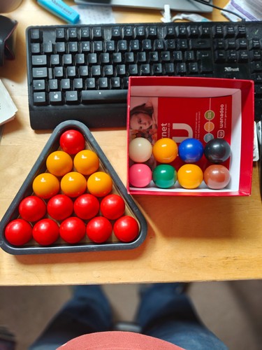 Snooker balls for mini - 7/8,