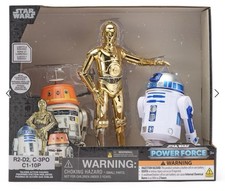 Star Wars Disney R2-D2, C-3PO and C1-10P Chopper Droid Talking Action Figure Set