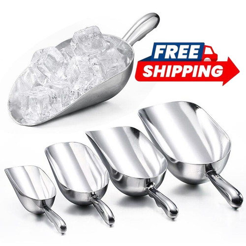 Aluminium food scoop ice - aluminium,