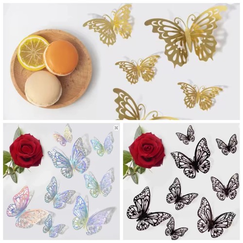 48pcs 4set butterfly wall - 48pcs/4set,