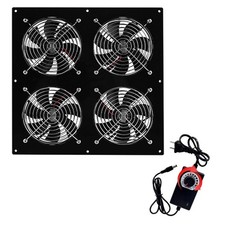 Solar Powered 12V Fan Kit 25W Exhaust Fan for Chicken Coop Greenhouse Shed