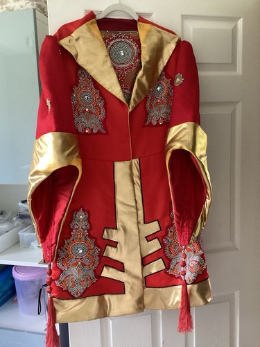 Red and gold theatrical - red,