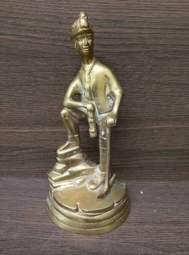 Brass miners figure - brass,