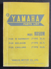 YAMAHA RD50M '77 ( TYPE 2L8 ) PARTS LIST CATALOGUE PRE-OWNED MANUAL