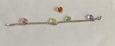Warren James Sterling Silver Bracelet with 5 Swarovski Elements Stone