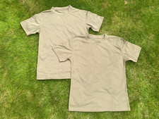2x British Army Light Olive Coolmax Combat T-shirt Self Wicking Anti Static L