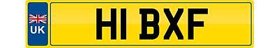 Private number plate - hi, bf