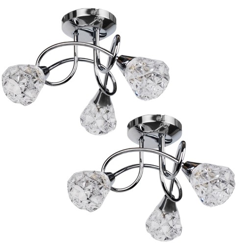 Pair modern chrome - modern, ceiling