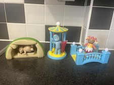 Rare In The Night Garden Gazebo, Bridge, Pinky Ponk, Cave & Toy Figures Playset