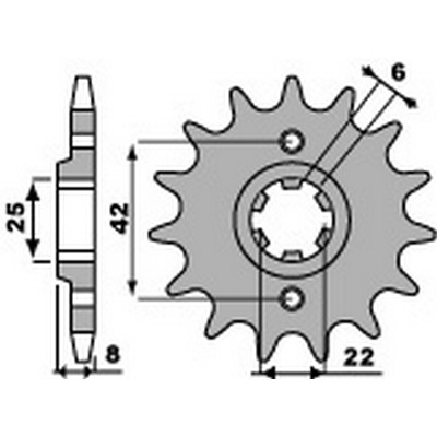 Pbr chain sprocket 520 - chain,