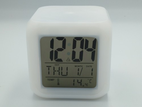Digital alarm clock led - alarm, colour