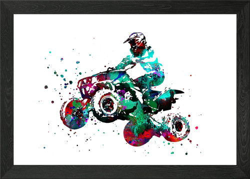 Quad bike framed - framed, art