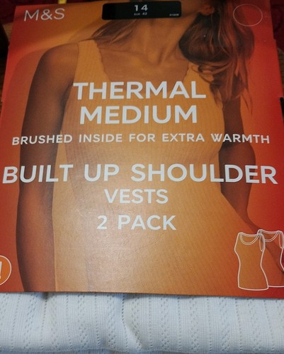 Ladies white thermal - m&s,