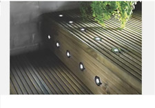 LAP COLDSTRIP 30MM OUTDOOR LED RECESSED DECK LIGHT KIT BRUSHED CHROME 4.4W 10 X