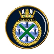HMS Plymouth, Royal Navy Pin
