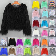 Ladies Shaggy Faux Fur Fleece