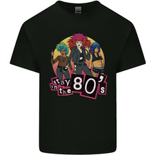 Stay in the 80s Cheesy Retro Culture Music Kids T-Shirt Childrens