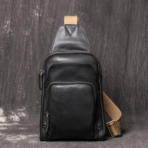 Men genuine leather - genuine, sling