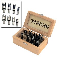 Wood Plug Hole Cutter Set