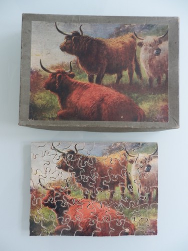 Vintage wood jigsaw - jigsaw, maid