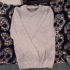 Racing Green Mens  Cable Knit Cotton Jumpers Size Large