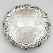 VICTORIAN SALVER OLD SHEFFIELD