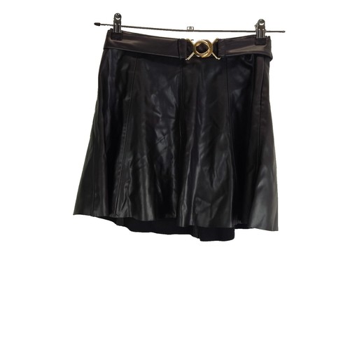 Zara womens skirt black faux - zara,