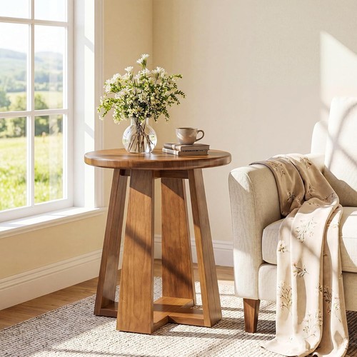 Solid wood round - round, end