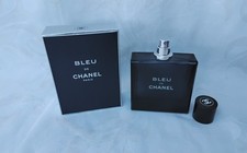 BLEU DE CHANEL PARIS EMPTY Bottle & Box EDT  100ml Excellent Condition