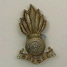 Royal Artillery Collar Badge  Staybright anodised 37 x 23 mm