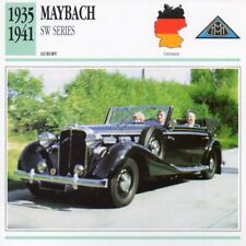1935-1941 MAYBACH SW SERIES Classic Car Photograph / Information Maxi Card