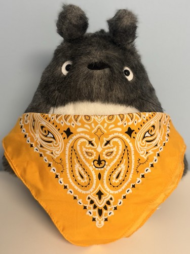 Yellow paisley bandana scarf - paisley,