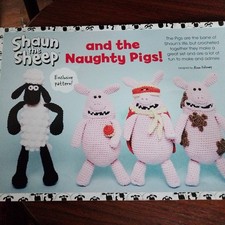 Shaun the sheep & the naughty pigs crochet pattern DK