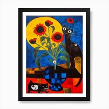 Iris With A Cat 2 Surreal Joan