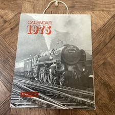 VINTAGE 1975 LCGB STEAM RAILWAY CALENDAR 